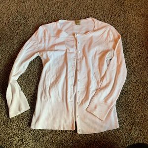 white button down cardigan - size S